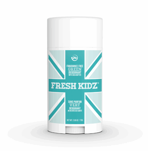 FRESH KIDZ: Green Fragrance Free Stick Deodorant, 3 oz
