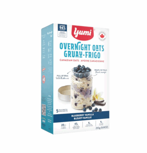 YUMI: Blueberry Vanilla Overnight Oats, 8.8 oz