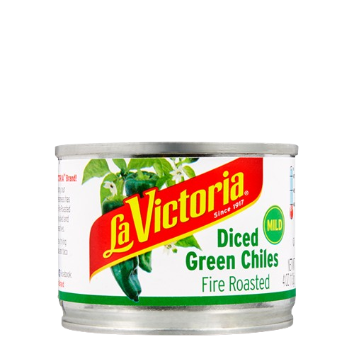 LA VICTORIA: Fire Roasted Diced Green Chiles Mild, 4 oz