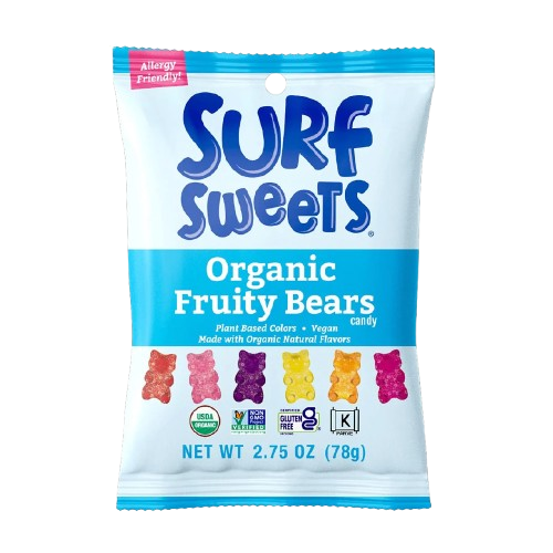 SURF SWEETS: Organic Fruity Bears, 2.75 oz