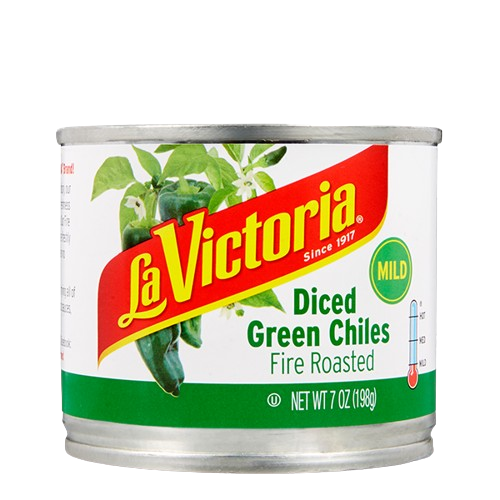 LA VICTORIA: Fire Roasted Diced Green Chiles Mild, 7 oz