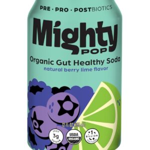 MIGHTY POP: Berry Lime Soda, 12 fo