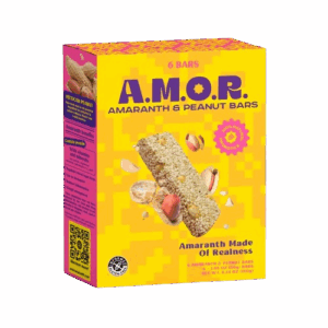 AMOR: Amor Amaranth Peanut Bars 6Pk, 6.34 oz