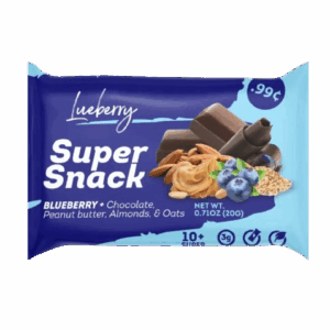 SUPER SNACK: Mini Blueberry Bar, 0.705 oz