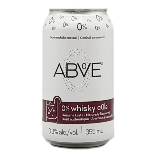 ABOVE: Whisky Cola Non Alcoholic Cocktails 4pk, 48 fo