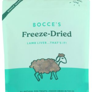 BOCCES BAKERY: Lamb Liver Freeze Dried Dog Treats, 3 oz