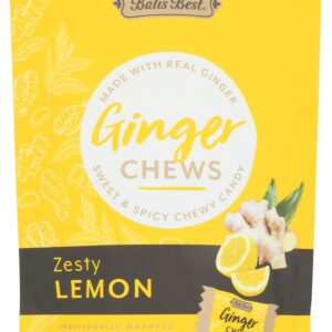 BALIS BEST: Zesty Lemon Ginger Chews, 5.08 oz