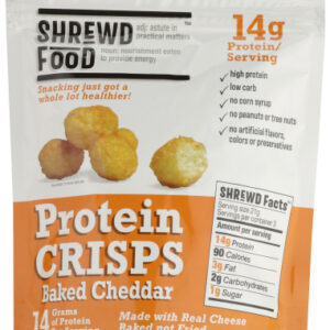 SHREWD FOOD: Protein Crisps Baked Cheddar, 2.25 oz