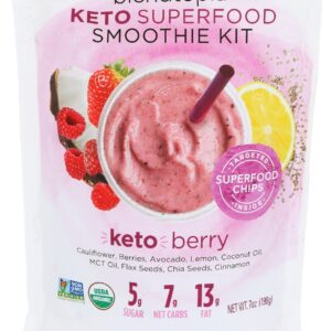 BLENDTOPIA: Keto Berry Smoothie Kit, 7 oz