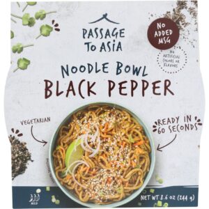 PASSAGE FOODS: Black Pepper Noodle Bowl, 8.6 oz