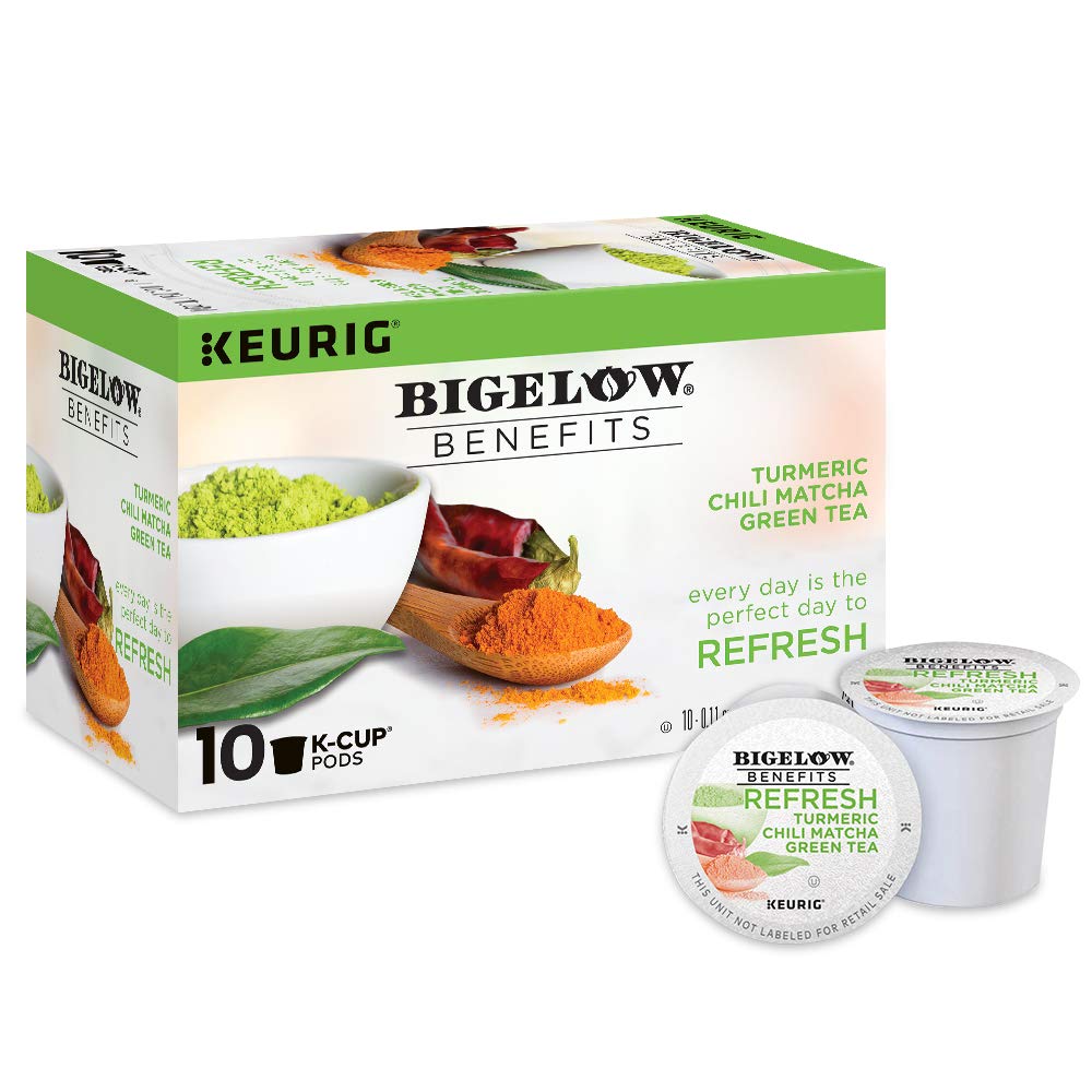 BIGELOW: Refresh Turmeric Chili Matcha Tea Kcup, 10 ea