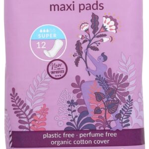 NATRACARE: Super Natural Maxi Pads, 12 pc