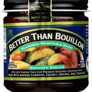BETTER THAN BOUILLON: Seasoned Vegetable Base Reduced Sodium, 8 oz