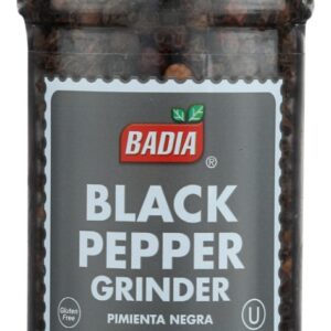 BADIA: Grinder Black Pepper, 2.25 oz