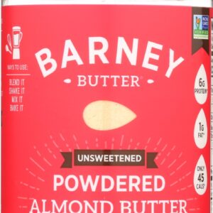 BARNEY BUTTER: Unsweetened Powdered Almond Butter, 8 oz