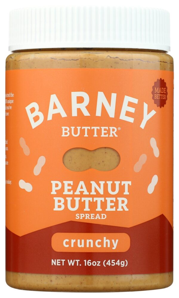 BARNEY BUTTER: Crunchy Peanut Butter, 16 oz
