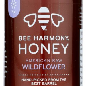 BEE HARMONY: American Raw Wildflower Honey, 12 oz