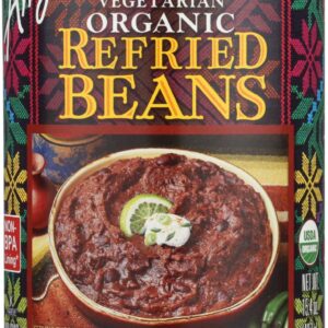 AMYS: Organic Vegetarian Refried Black Beans Light in Sodium, 15.4 oz
