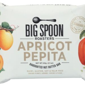 BIG SPOON ROASTERS: Apricot Pepita Peanut Butter Bar, 60 gm