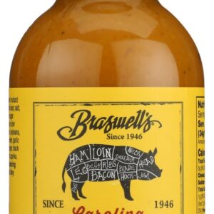 BRASWELL: Tangy Mustard BBQ Sauce, 13.5 oz