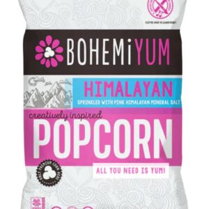 BOHEMIYUM: Himalayan Pink Salt Popcorn, 3 oz