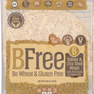 BFREE: Quinoa And Chia Wrap 9In 6Pk, 8.9 oz