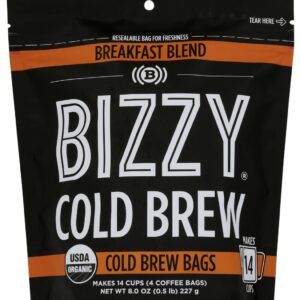 BIZZY COFFEE: Breakfast Blend Coffee Cold Brew, 8 oz