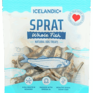 ICELANDIC PLUS: Sprat Whole Fish Dog Treats, 2 oz