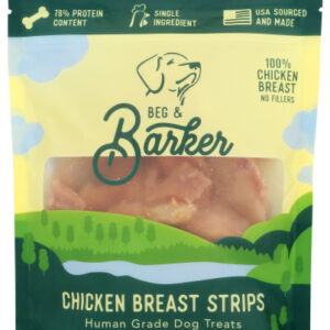 BEG AND BARKER: Chicken Breast Strips Dog Treats, 4 oz