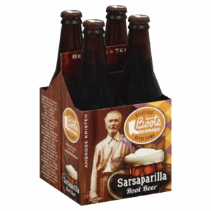 BOOTS BEVERAGES: Sarsaparilla Root Beer Soda 4Pk, 48 fo