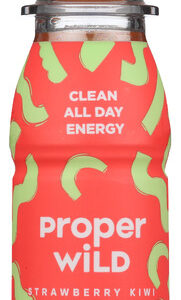 PROPER WILD: Clean All Day Energy Shots Strawberry Kiwi, 2.5 fo