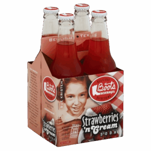 BOOTS BEVERAGES: Strawberries N Cream Soda 4Pk, 48 fo