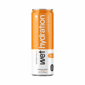 WET HYDRATION: Orange Mango Ginger Turmeric Wellness Water, 12 fl oz