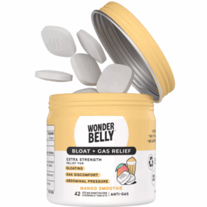 WONDERBELLY: Mango Smoothie Bloat Gas Relief, 42 tb