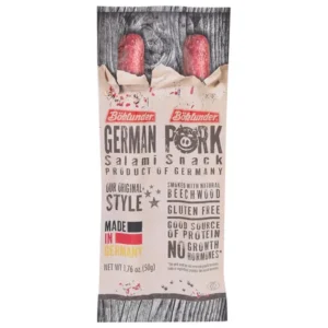 BOKLUNDER: German Pork Salami Snack, 1.76 oz