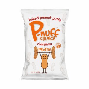 PNUFF: Baked Peanut Puffs Cinnamon Flavor, 4 oz