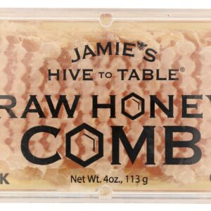 HIVE TO TABLE HONEY FARMS: Raw Honey Comb Jamies Casette, 4 oz