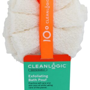 CLEANLOGIC: Exfoliating Bath Pouf, 1 ea