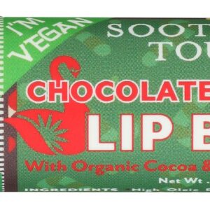 SOOTHING TOUCH: Chocolate Candycane Vegan Lip Balm, 0.25 oz