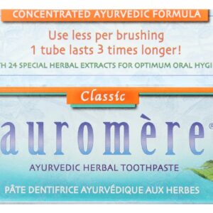 AUROMERE: Classic Licorice Ayurvedic Toothpaste, 4.16 oz