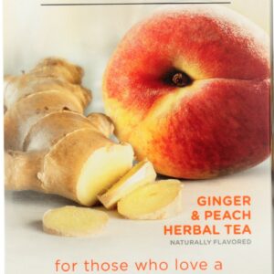 BIGELOW: Calm Stomach Ginger and Peach Herbal Tea, 1.35 oz