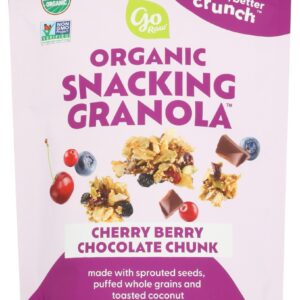 GO RAW: Cherry Berry Chocolate Chunk Organic Snacking Granola, 8 oz
