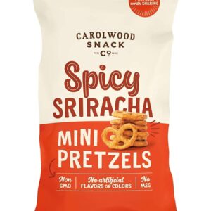 CAROLWOOD SNACK: Spicy Sriracha Pretzel, 7 oz