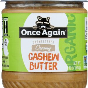 ONCE AGAIN: Organic Cashew Butter, 12 oz