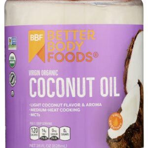 BETTERBODY: Virgin Organic Coconut Oil, 28 oz