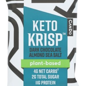 CANDO: Dark Chocolate Almond Sea Salt Keto Krisp, 1.59 oz