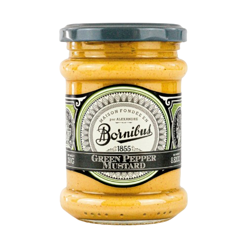 BORNIBUS: Green Pepper Mustard, 8.82 oz