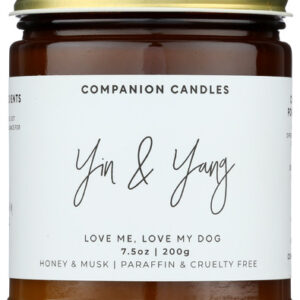 COMPANION CANDLES: Yin and Yang Candle Jar, 7.5 oz