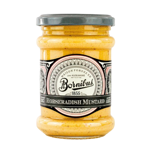 BORNIBUS: Horseradish Mustard, 8.82 oz