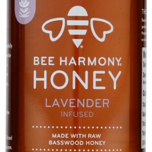 BEE HARMONY: Lavender Infused Honey, 12 oz